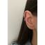 Cerrahi Çelik Renkli Taşlı Papatya Halka Tragus Piercing