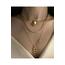 Devin Top Detaylı Ring Choker Kolye