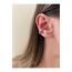 Kadın Silver Rengi Taşlı Halka Earcuff Kıkırdak Küpe