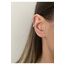 Kadın Silver Rengi Tırtıklı Kalp Tragus Kıkırdak Piercing