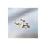 Kadın Gold Renkli Ikili Papatya Tragus Piercing