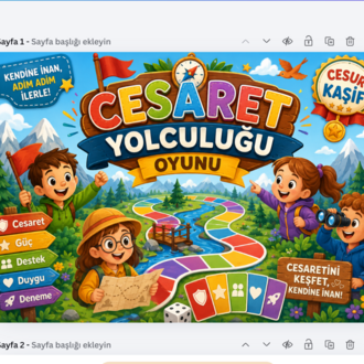 ÖZGÜVEN GELİŞTİRME - CESARET YOLCULUĞU OYUNU İLKOKUL