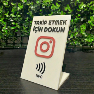 NFC Instagram Takip Standı - Tek Dokunuşla Yeni Takipçi Kazanın