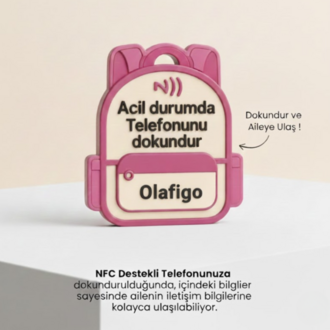 NFC Akıllı Çocuk Güvenlik Anahtarlığı - Acil Durum İletişim Çözümü