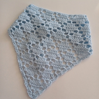 Örgü bandana - mavi