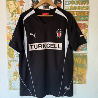 Orijinal Beşiktaş 2004-05 Sergen Yalçın Koleksiyonluk Siyah Forması (XL)