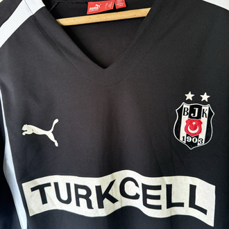 Orijinal Beşiktaş 2004-05 Sergen Yalçın Koleksiyonluk Siyah Forması (XL)