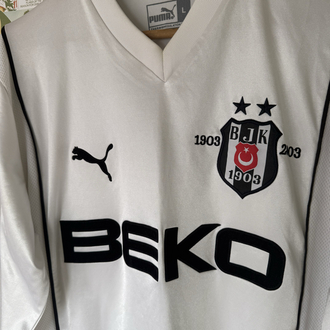 Orijinal Beşiktaş 2002-03 100.Yıl Koleksiyonluk Vintage Şampiyonluk Forması (L)