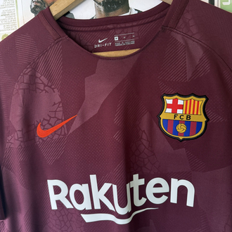 Orijinal Barcelona 2017-18 Thomas Vermaelen Koleksiyonluk Deplasman Forması (M)