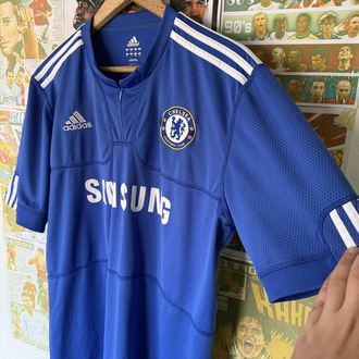 Orijinal Chelsea 2009-10 Didier Drogba Koleksiyonluk İç Saha Forması (L)