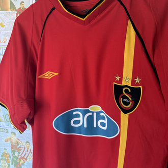 Orijinal Galatasaray 2002-03 Arif Erdem Koleksiyonluk Alternatif Kırmızı Forması (L)