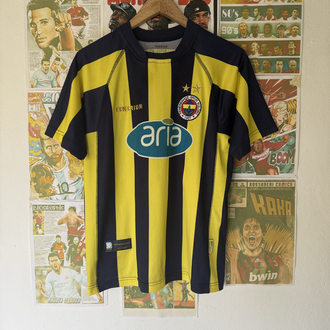 Orijinal Fenerbahçe 2003-04 Pierre Van Hooijdonk Koleksiyonluk Çubuklu Forması (S)