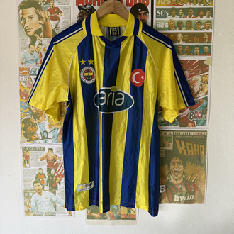 Orijinal Fenerbahçe 2001-2002 Koleksiyonluk Çubuklu Forması (164size)