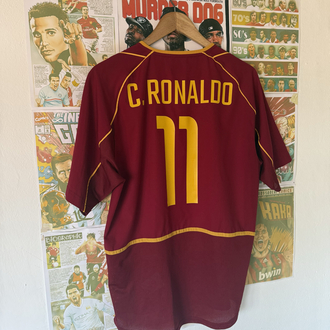 Orijinal Portekiz Milli Takım 2002-03 Cristiano Ronaldo Koleksiyonluk İç Saha Forması (M)