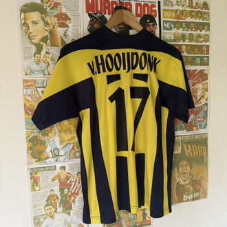 Orijinal Fenerbahçe 2003-04 Pierre Van Hooijdonk Koleksiyonluk Çubuklu Forması (S)