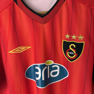 Orijinal Galatasaray 2003-04 Hakan Şükür Koleksiyonluk Alternatif Kırmızı Forması (L)