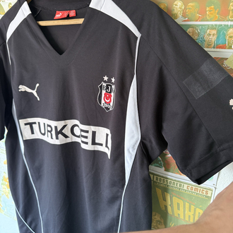 Orijinal Beşiktaş 2004-05 Sergen Yalçın Koleksiyonluk Siyah Forması (XL)
