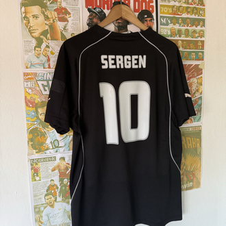 Orijinal Beşiktaş 2004-05 Sergen Yalçın Koleksiyonluk Siyah Forması (XL)