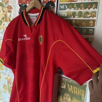 Orijinal Belçika Milli Takım 1997-98 Koleksiyonluk Vintage FIFA 1998 Dünya Kupası Forması 