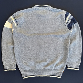 Vintage Geometrik Desenli Kazak
