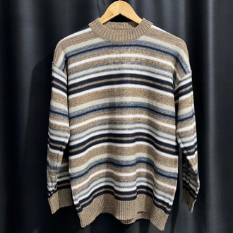 Çok Şeritli Vintage Triko