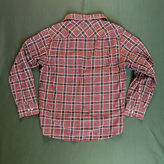 Vintage kırmızı ekose gömlek Oversize fit – Unisex Temiz kondisyon.