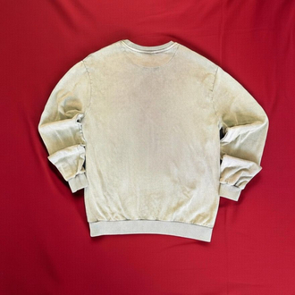 Timberlanda crewneck sweatshirt. Yeşil tonu, küçük logo detaylı, yumuşacık vintage wash.