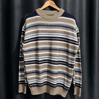 Çok Şeritli Vintage Triko
