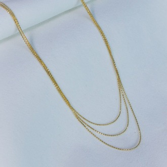 Luminous Gold Layers Kolye