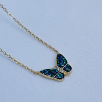 Celestial Butterfly Flutter Kolye