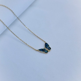 Celestial Butterfly Flutter Kolye