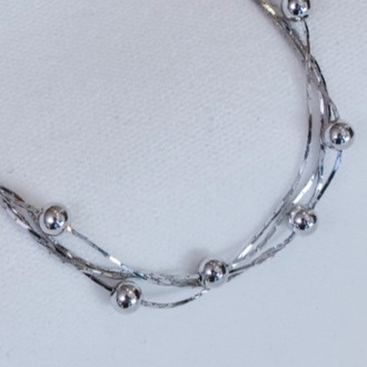 Silver Twist Circle Kolye