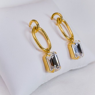 Square Gold Harmony Küpe
