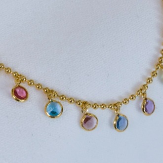 Colorful Stone Elegance Kolye 
