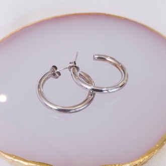 Timeless Silver Loops Küpe