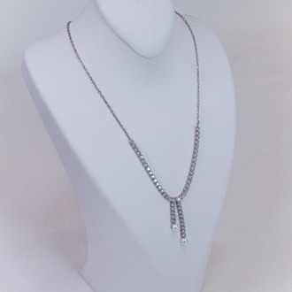Tiny Silver Pearl Kolye