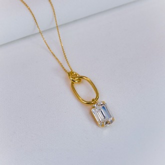 Square Gold Harmony Kolye