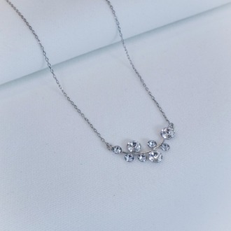 Silver Stone Branch Kolye