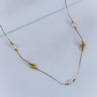 Pearl Gold Harmony Kolye