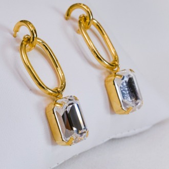 Square Gold Harmony Küpe
