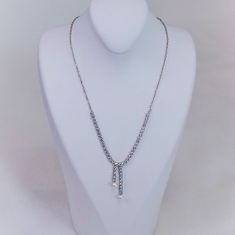 Tiny Silver Pearl Kolye