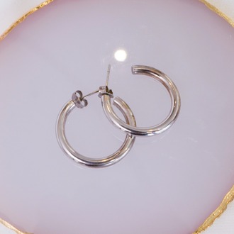 Timeless Silver Loops Küpe