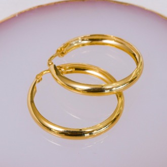 Timeless Gold Loops Küpe