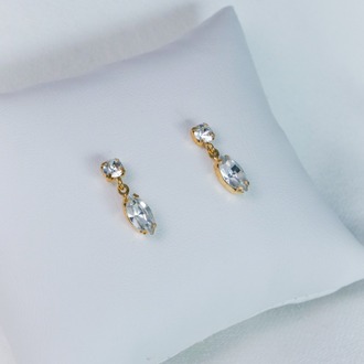 Golden Dewdrop Glimmer Küpe