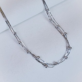 Silver Twist Circle Kolye