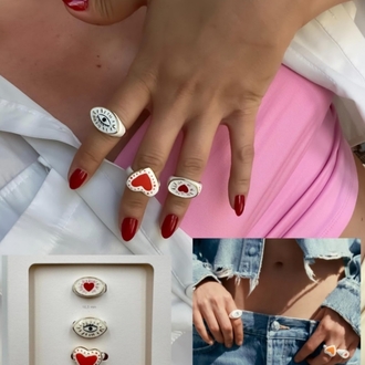 Zara Mineli 3lü set Yüzük