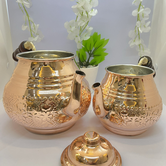Tam Set Büyük Boy Isıtıcılı Çaydanlık 