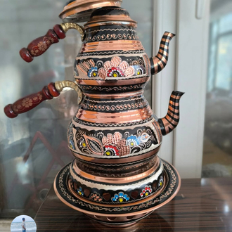 Özel İşlemeli Büyük Boy 3 litre kapasiteli Çaydanlık