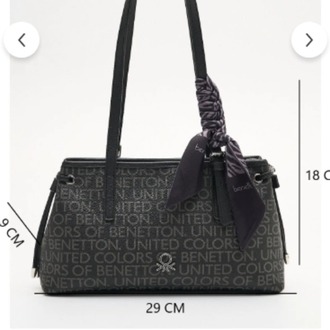 BENETTON Monogram Desen Kol Çantası bnt1910