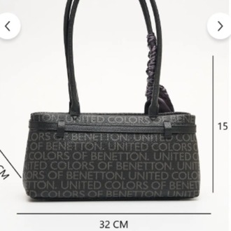 BENETTON Monogram Desen Kol Çantası bnt1911